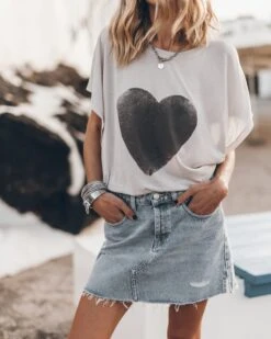 The Blue Slit Denim Skirt -Modern Ladies Wear Store IMG 4166