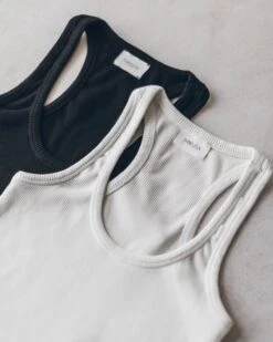 The Black Ribbed Tank Top -Modern Ladies Wear Store IMG 6234
