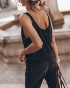 The Dark Base Tank Top 14 The Dark Base Tank Top -Modern Ladies Wear Store mikuta black cropped straight jeans 7330