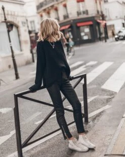 The Leather Pants 9 The Leather Pants -Modern Ladies Wear Store mikuta black destroyed knitted sweater 4325