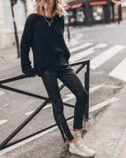 The Leather Pants 8 The Leather Pants -Modern Ladies Wear Store mikuta black destroyed knitted sweater 4358 787d1529 4d3b 44df 9cd5 a25d6c892495