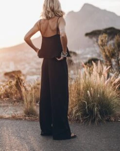 The Black Flowy Pants 10 The Black Flowy Pants -Modern Ladies Wear Store mikuta black flowy tank top black flowy pants 7578