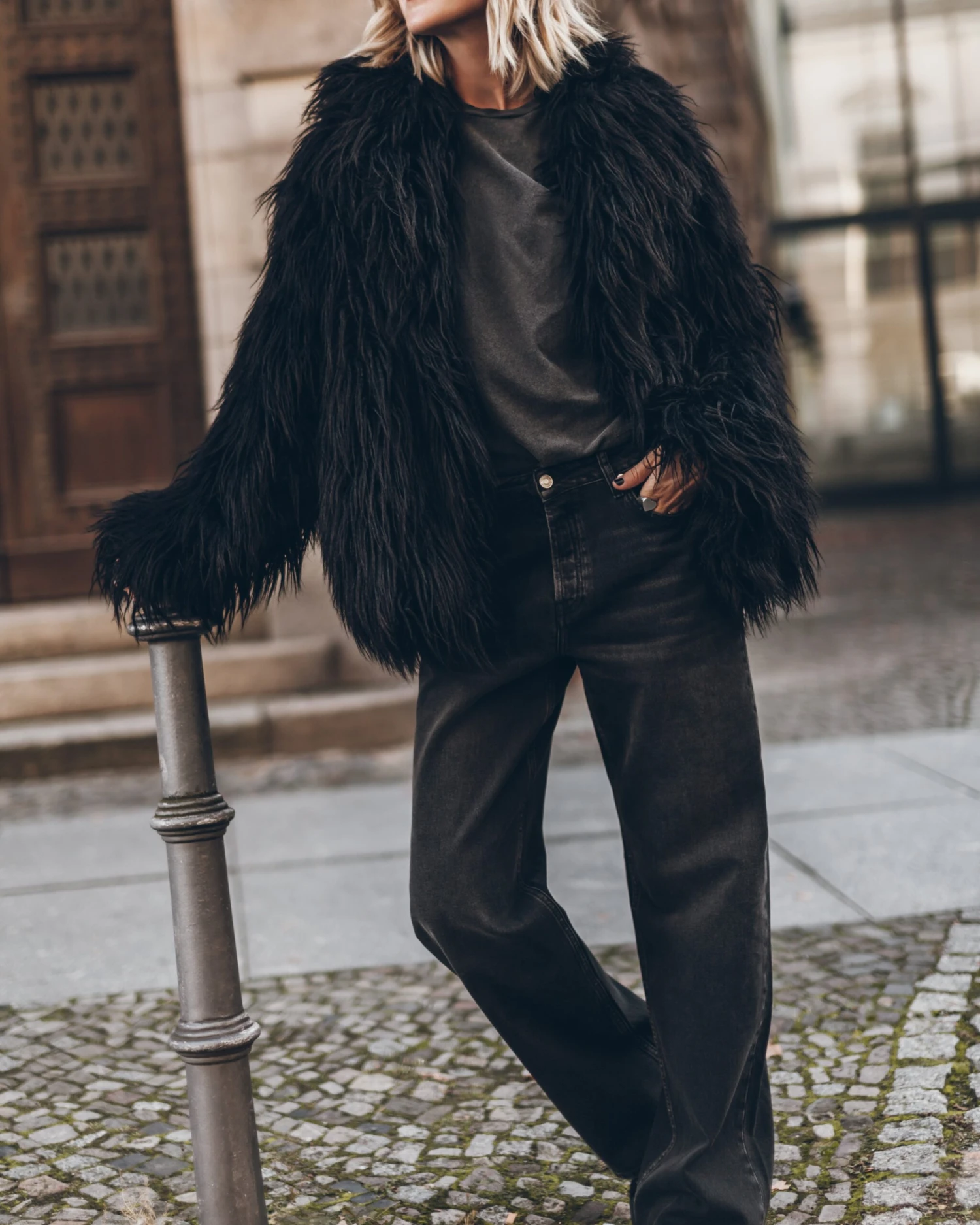 The Black Fluffy Jacket 5 The Black Fluffy Jacket - Image 3