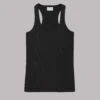 The Black Ribbed Tank Top 1 The Black Ribbed Tank Top -Modern Ladies Wear Store mikuta black ribbed tank top 6365