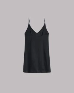 The Black Short Lyocell Slip Dress -Modern Ladies Wear Store mikuta black short lyocell slip dress 2