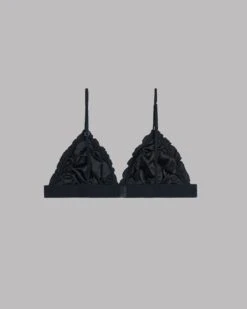 The Black Silk Bralette 13 The Black Silk Bralette -Modern Ladies Wear Store mikuta black silk bralette 7564 back 2