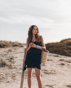 The Black Wrap Skirt 9 The Black Wrap Skirt -Modern Ladies Wear Store mikuta black wrap skirt model aina 0839