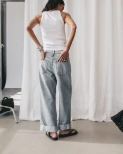 The White Standard Tank Top -Modern Ladies Wear Store mikuta blue baggy jeans white standard tank top aya f SS25 2907
