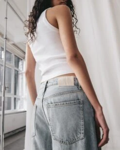 The White Standard Tank Top -Modern Ladies Wear Store mikuta blue baggy jeans white standard tank top aya f SS25 2932