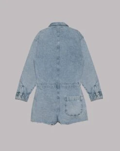 The Blue Short Denim Jumpsuit -Modern Ladies Wear Store mikuta blue short denim jumpsuit 1132