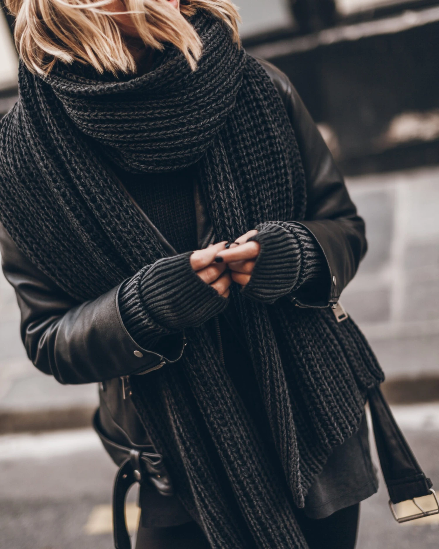 The Dark Faded Knit Scarf 7 The Dark Faded Knit Scarf - Image 5