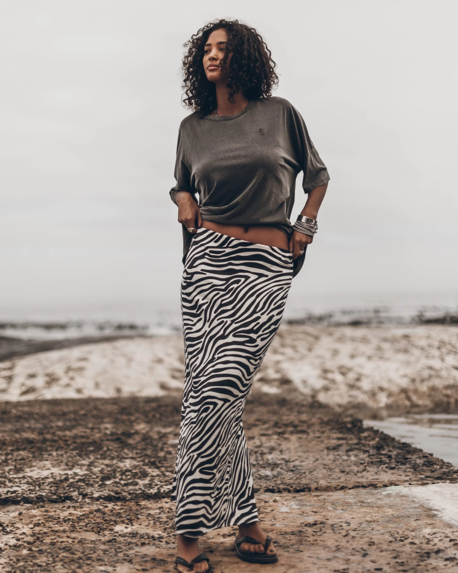 The Zebra Long Lyocell Skirt 3 The Zebra Long Lyocell Skirt