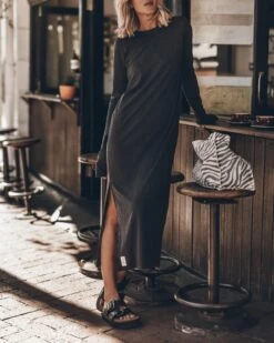 The Dark Faded Longsleeve Dress