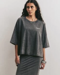 The Dark Faded Mikuta Club Loose Cotton T-Shirt 6 The Dark Faded Mikuta Club Loose Cotton T-Shirt -Modern Ladies Wear Store mikuta dark faded mikuta club loose cotton t shirt dark faded long skirt aya f SS25 1596