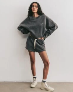 The Dark Faded Mikuta Club Standard Sweater 10 The Dark Faded Mikuta Club Standard Sweater -Modern Ladies Wear Store mikuta dark faded mikuta club standard sweater dark faded standard shorts sporty socks aya f SS25 1568