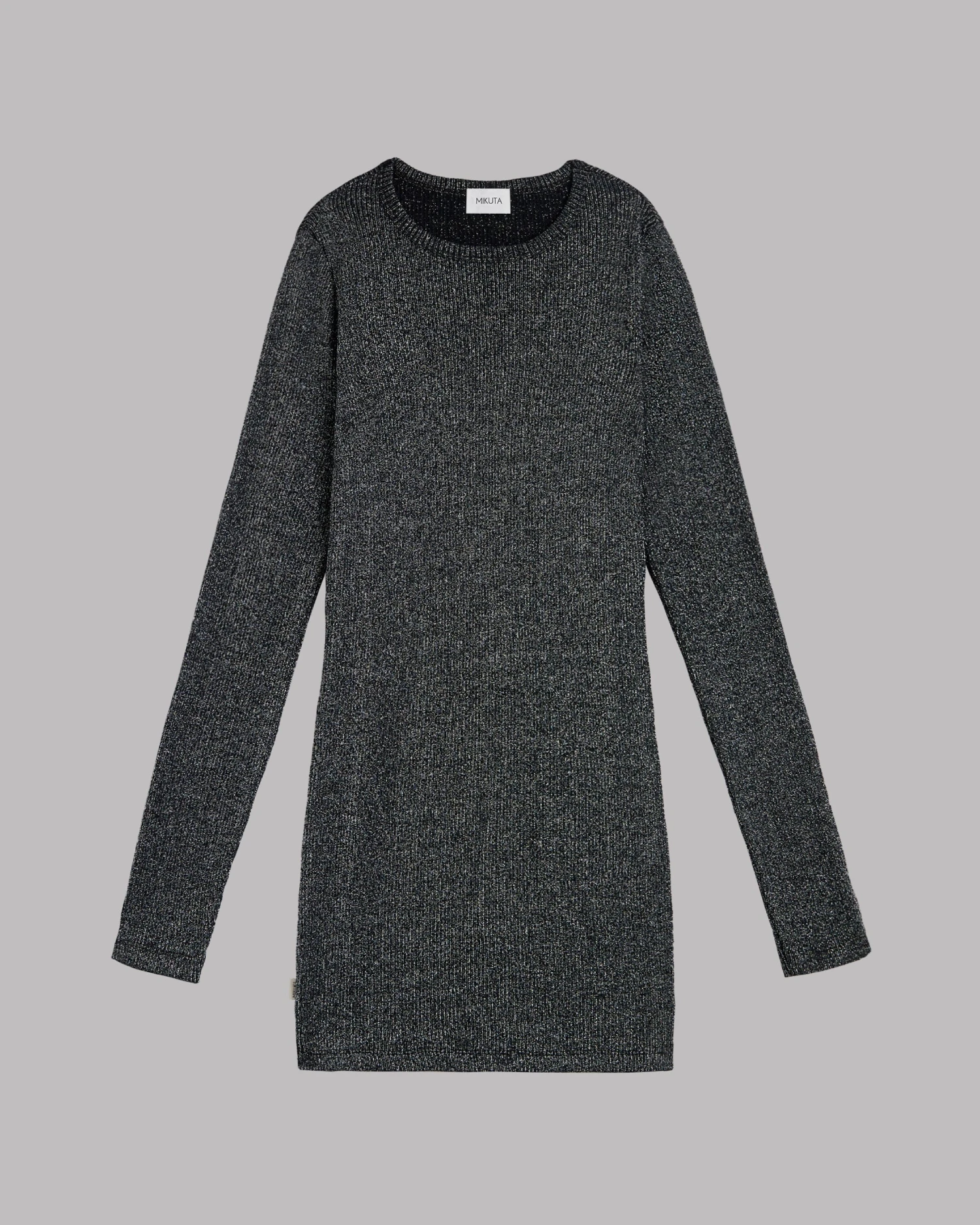 The Dark Glitter Ribbed Short Longsleeve Dress 4 The Dark Glitter Ribbed Short Longsleeve Dress - Image 2