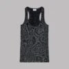 The Dark Glitter Ribbed Tank Top 1 The Dark Glitter Ribbed Tank Top -Modern Ladies Wear Store mikuta dark glitter ribbed tank top 0464