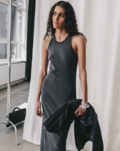 The Dark Long Standard Tank Dress 9 The Dark Long Standard Tank Dress -Modern Ladies Wear Store mikuta dark long standard tank dress aya f SS25 3062