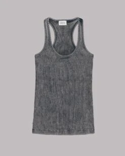 The Dark Ribbed Tank Top -Modern Ladies Wear Store mikuta dark ribbed tank top 6291