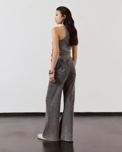 The Dark Ribbed Pants 9 The Dark Ribbed Pants -Modern Ladies Wear Store mikuta dark ribbed tank top dark ribbed pants model lisa 2