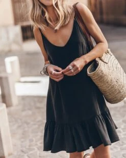 The Dark Ruffle Dress 15 The Dark Ruffle Dress -Modern Ladies Wear Store mikuta dark ruffle dress 9405