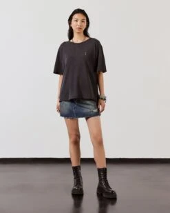 The Dark Self Love Vintage T-Shirt -Modern Ladies Wear Store mikuta dark self love vintage t shirt dark blue denim skirt black laced leather boots model lisa 1