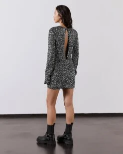 The Dark Sequin Dress 25 The Dark Sequin Dress -Modern Ladies Wear Store mikuta dark sequin dress black biker boots model lisa 1