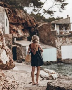 The Dark Short Flowy Jumpsuit 15 The Dark Short Flowy Jumpsuit -Modern Ladies Wear Store mikuta dark short flowy jumpsuit large raffia basket bag 6995