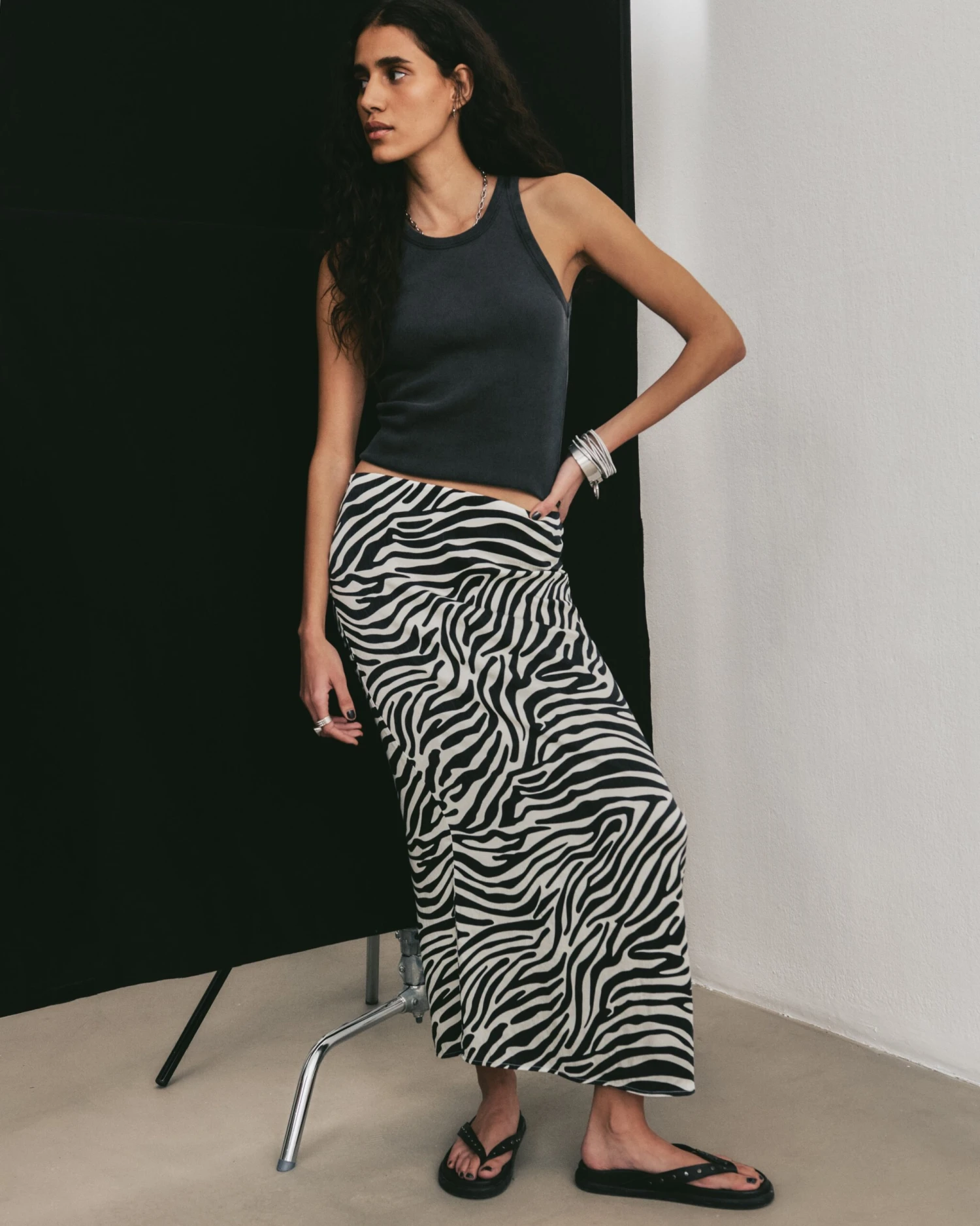 The Zebra Long Lyocell Skirt 7 The Zebra Long Lyocell Skirt - Image 5