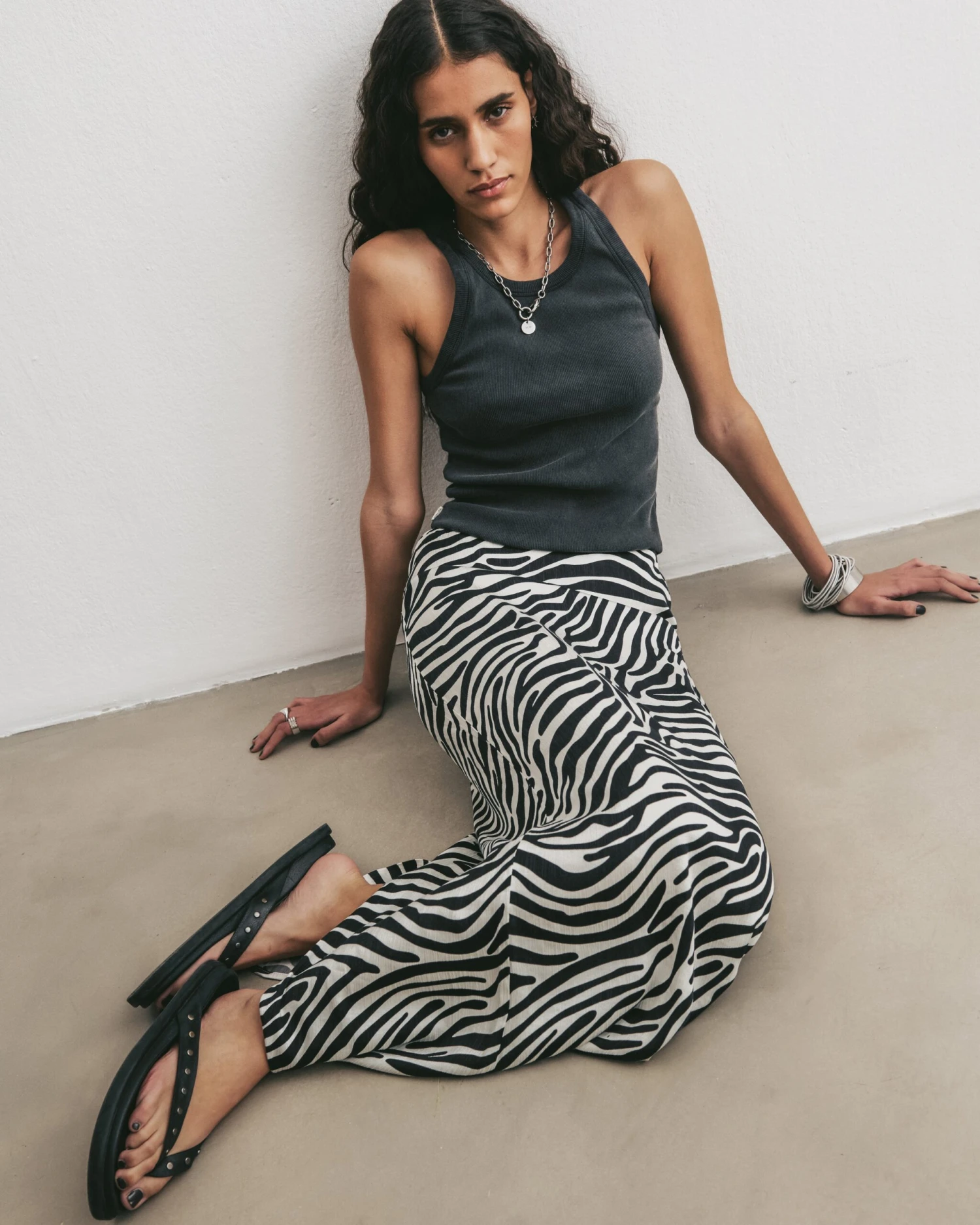 The Zebra Long Lyocell Skirt 5 The Zebra Long Lyocell Skirt - Image 3