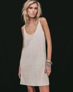 The Ecru Thin Knit Dress -Modern Ladies Wear Store mikuta ecru thin knit dress marie c SS25 1822