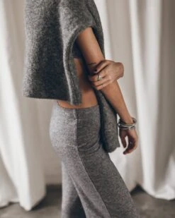 The Grey Soft Pants 8 The Grey Soft Pants -Modern Ladies Wear Store mikuta grey soft bralette grey soft pants grey melange oversized knitted sweater 0870