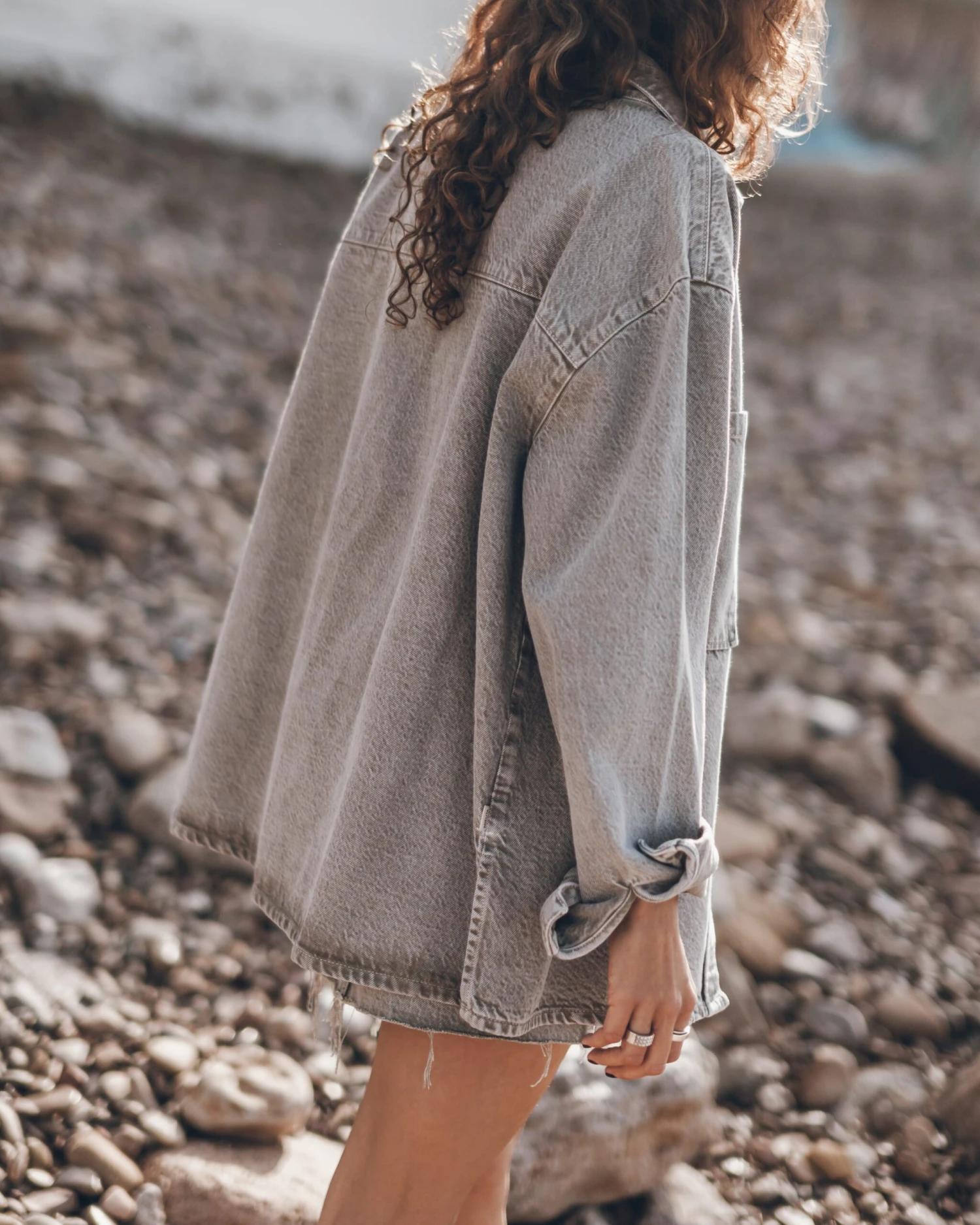 The Khaki Faded Denim Overshirt 5 The Khaki Faded Denim Overshirt - Image 3