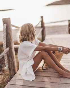 The White Linen Kimono Dress 17 The White Linen Kimono Dress -Modern Ladies Wear Store mikuta light linen kimono dress 0099