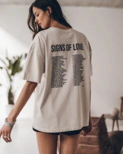 The Light Love Signs Unisex T-Shirt -Modern Ladies Wear Store mikuta light love signs unisex t shirt black silk boxer shorts leonie s ss25 7101