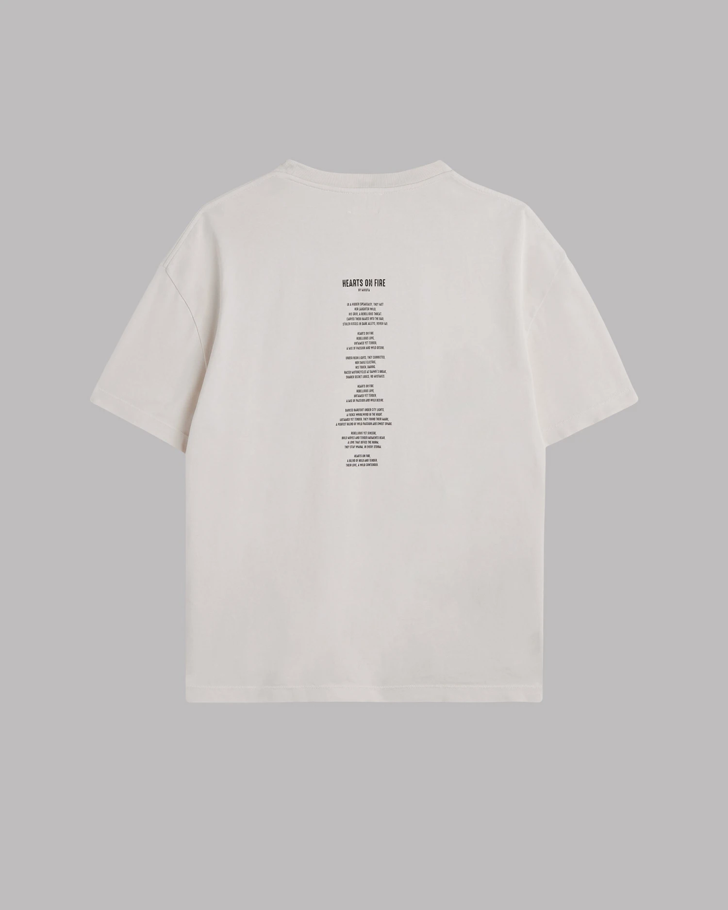 The Off White Hearts On Fire Unisex T-Shirt 4 The Off White Hearts On Fire Unisex T-Shirt - Image 2