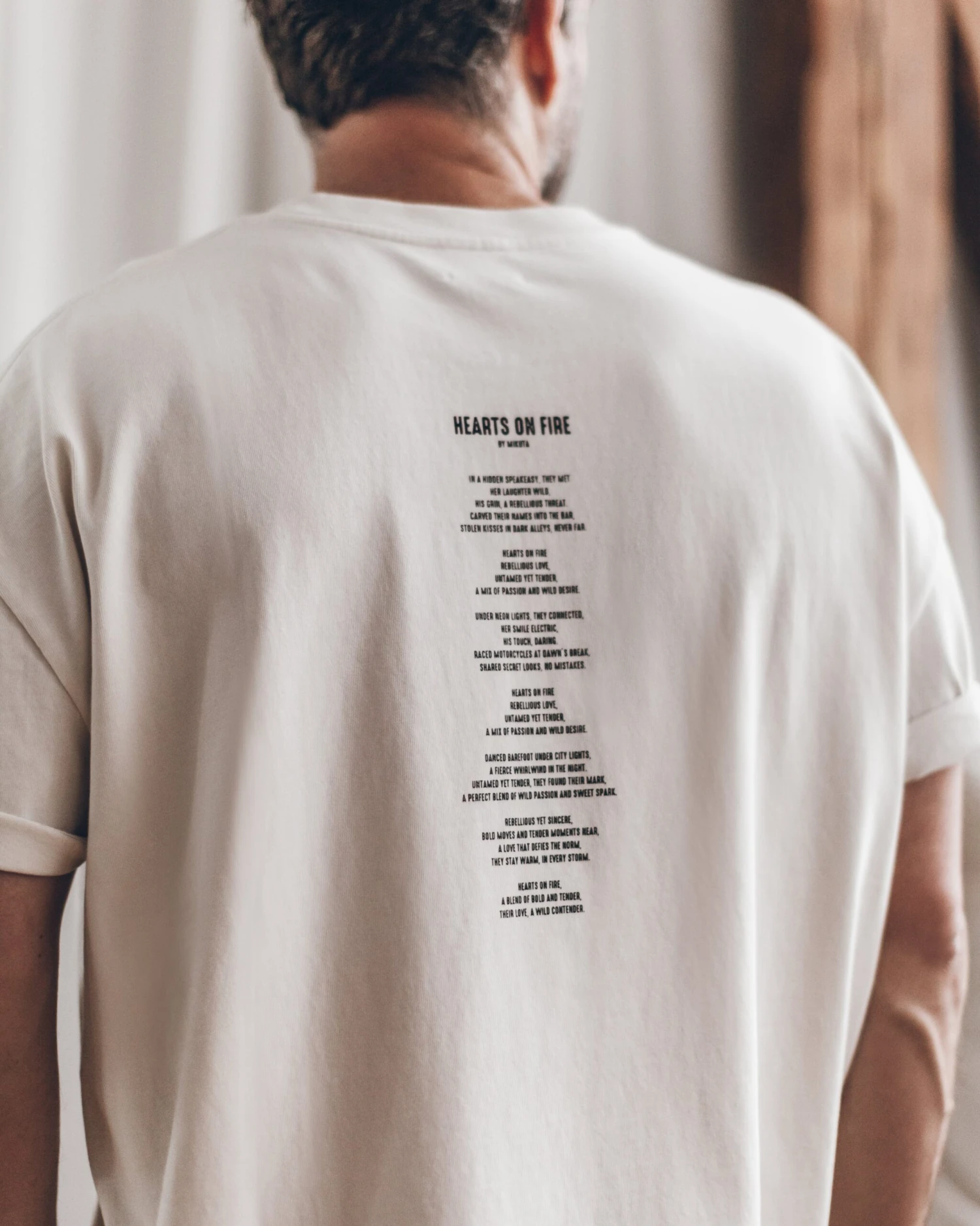 The Off White Hearts On Fire Unisex T-Shirt 3 The Off White Hearts On Fire Unisex T-Shirt