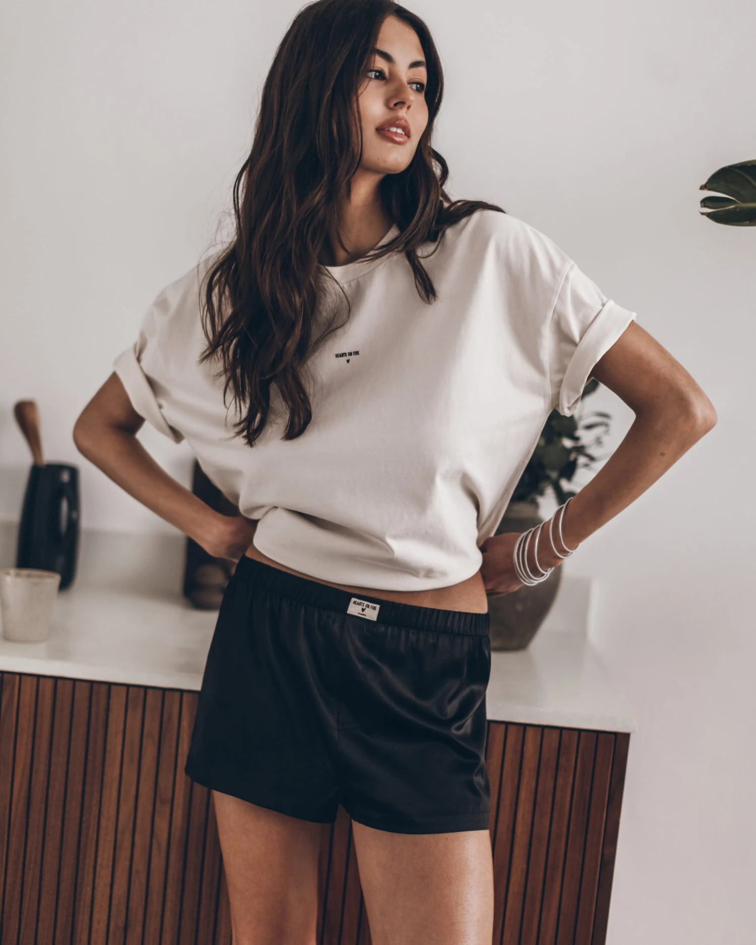 The Off White Hearts On Fire Unisex T-Shirt 7 The Off White Hearts On Fire Unisex T-Shirt - Image 5