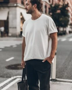 The Off White Vintage Unisex T-Shirt 8 The Off White Vintage Unisex T-Shirt -Modern Ladies Wear Store mikuta off white vintage unisex t shirt charcoal small canvas bag model klemens 3334