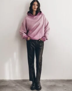 The Pink Cropped Base Hoodie