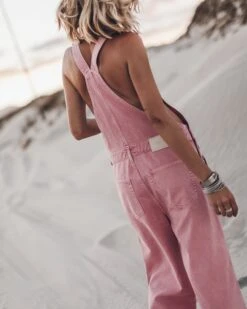 The Pink Dungarees 11 The Pink Dungarees -Modern Ladies Wear Store mikuta pink dungarees off white ribbed tube top black studded leather sandals 3439