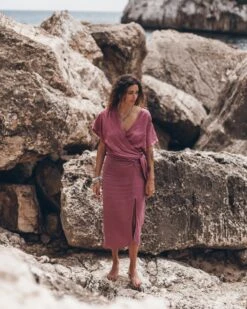 The Pink Long Linen Knot Skirt 10 The Pink Long Linen Knot Skirt -Modern Ladies Wear Store mikuta pink faded knotted linen wrap top pink faded long linen knot skirt model aina 2956 b1855832 5646 406a a670 e96cfb5f4f40