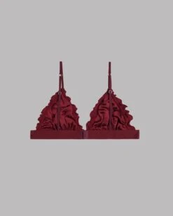 The Red Silk Bralette -Modern Ladies Wear Store mikuta red silk bralette 7535 back 5