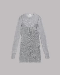 The Silver Metallic Knit Dress -Modern Ladies Wear Store mikuta silver metallic knit dress