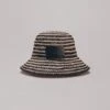 The Striped Raffia Bucket Hat 1 The Striped Raffia Bucket Hat -Modern Ladies Wear Store mikuta striped raffia bucket hat 4001