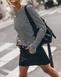 The Striped Thin Linen Longsleeve 11 The Striped Thin Linen Longsleeve -Modern Ladies Wear Store mikuta striped thin linen longsleeve 2700