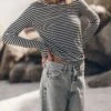 The Striped Thin Linen Longsleeve 2 The Striped Thin Linen Longsleeve -Modern Ladies Wear Store mikuta striped thin linen longsleeve blue baggy jeans 7997