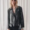 The Studded Leather Jacket -Modern Ladies Wear Store mikuta studded leather jacket marie c SS25 0867