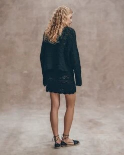 The Black Crochet Skirt 17 The Black Crochet Skirt -Modern Ladies Wear Store mikuta the black crochet sweater the black crochet skirt the black laced espadrilles liva b SS25 302
