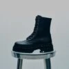 The Black Laced Leather Boots 1 The Black Laced Leather Boots -Modern Ladies Wear Store mikuta the black laced leather boots 2529332